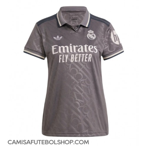 Camisa de time de futebol Real Madrid Replicas 3º Equipamento Feminina 2024-25 Manga Curta